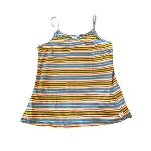 Toad And Co Organic Cotton Womens Stripped Cami Tank  Size XL-Read